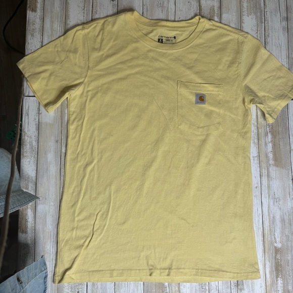 Carhartt Yellow Short Sleeve Tee- Loose Fit- Small - Picture 1 of 3